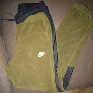 Nike Olive and Black Sweatpants